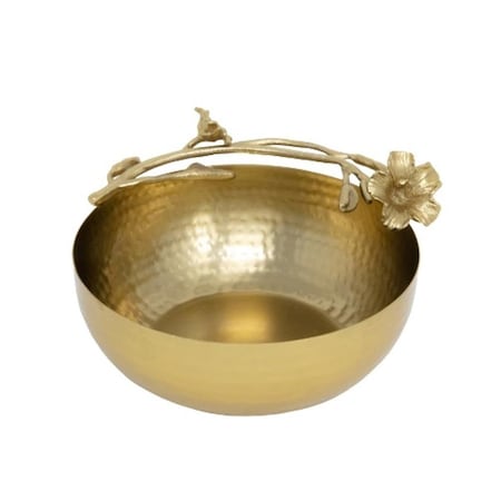 Jiallo Eldora Salad Bowl, Satin Gold 70214